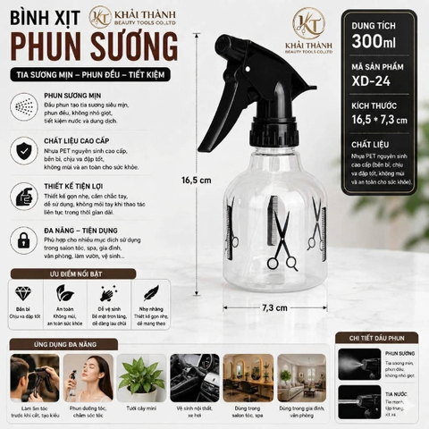 Bình Xịt Kéo Nhỏ 300ml XD-24