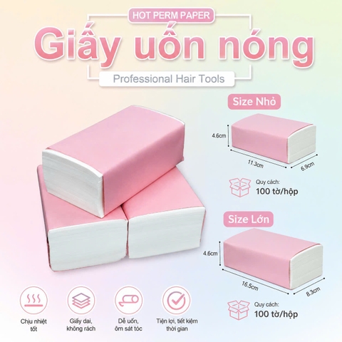 Giấy Uốn Nóng Hồng XD-5