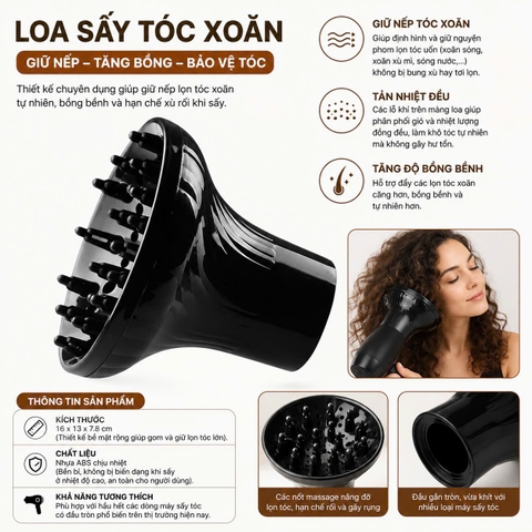 Loa Sấy Quăn XD-27