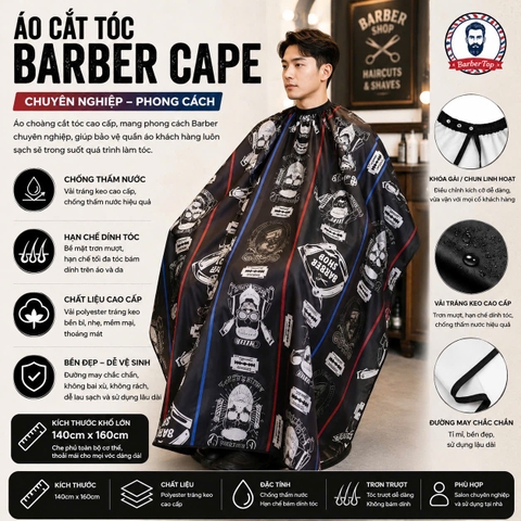 Khăn Cắt Tóc Barber XD-56