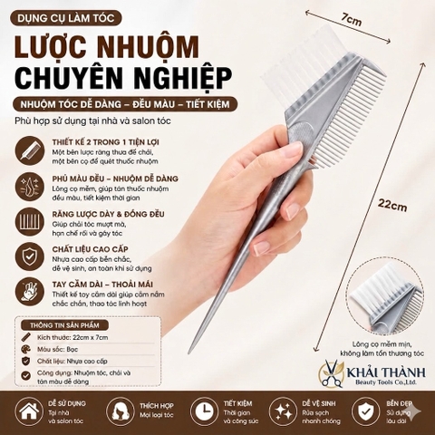 Lược Nhuộm Tóc Ghi Xám XD-30