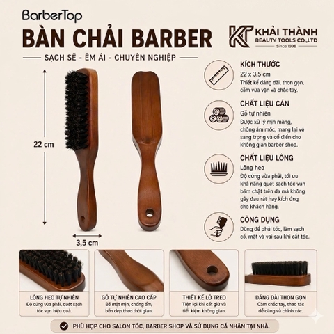 Chổi Phủi Barber Cán Gỗ XD-44
