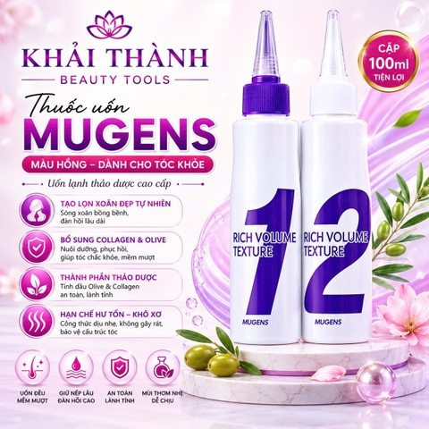 Thuốc Uốn Mugens Hồng - Cặp Nhỏ 100ml