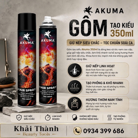 Gôm Tạo Kiểu Akuma 350ml