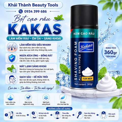 Bọt Cạo Kakas 360ml