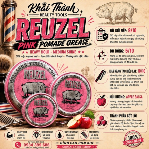 Sáp Reuzel Pink Pomade Grease