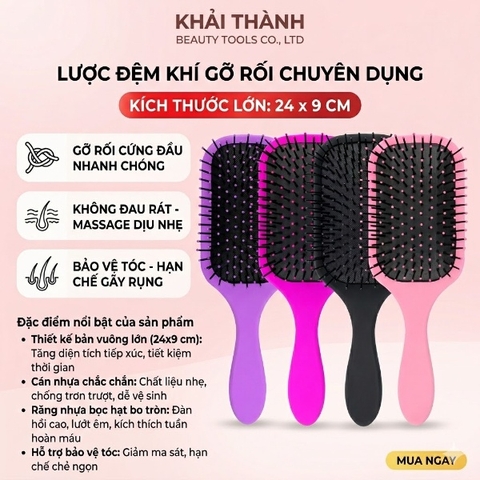 Lược Gỡ Rối Vuông Cán Nhựa XD-129