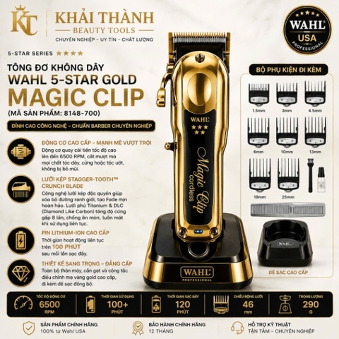 Tông Wahl Magic Clip Gold Cordless