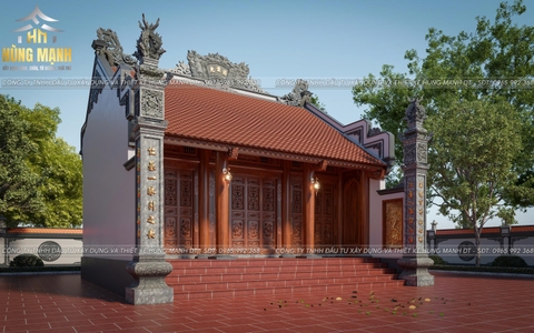 Thiết kế nhà thờ 2 mái