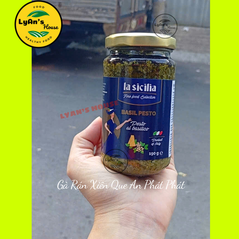 xốt pesto húng quế cho món mì ý pasta