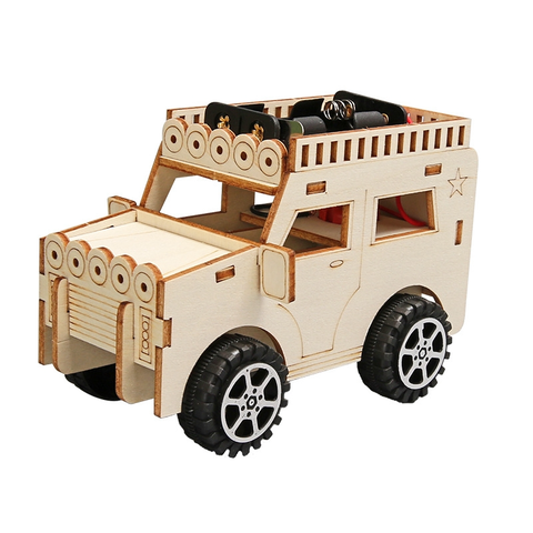 STEM - Mô hình lắp ráp động cơ điện - Ô tô Jeep