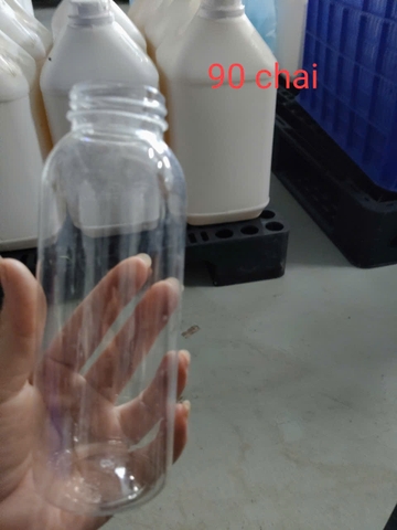 CHAI NHỰA TRONG SUỐT CỔ TRÒN