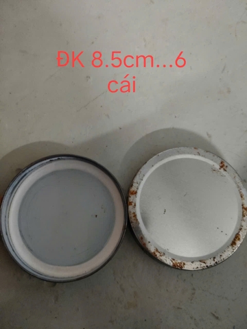 NẮP THIẾC MÀU TRẮNG 8.5 CM