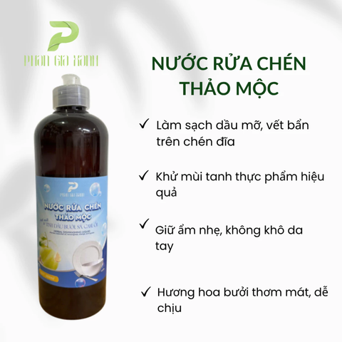 Nước rửa chén tinh chất bưởi 500ml PGX - HMP