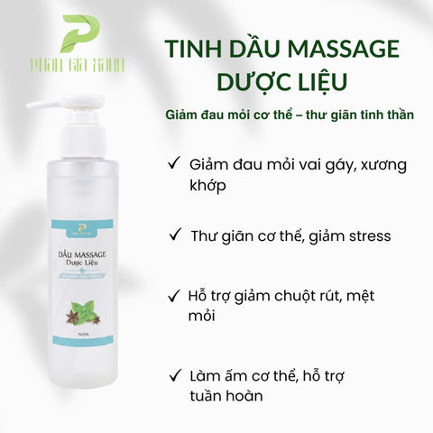 Tinh dầu massage dược liệu 150ml- TD