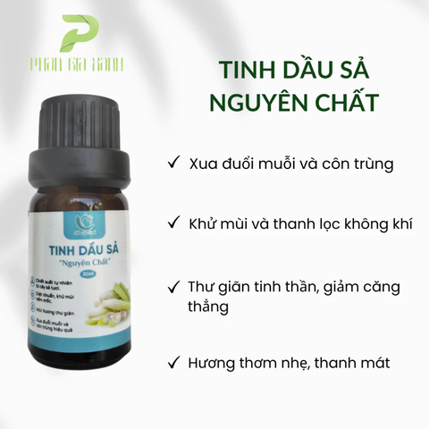 Tinh dầu sả nguyên chất 10ml HMP