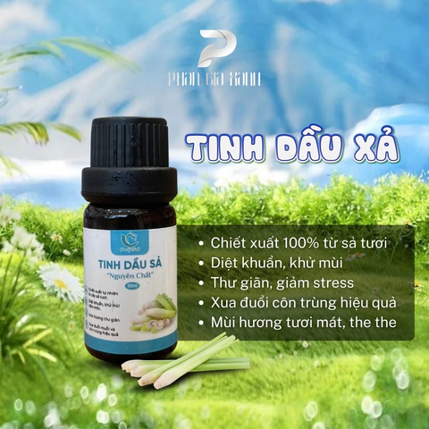 Tinh dầu sả nguyên chất 10ml HMP