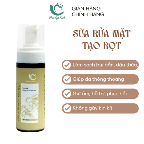 Sữa rửa mặt tạo bọt tinh chất hoa bưởi – hoa hồng PGX 150ML