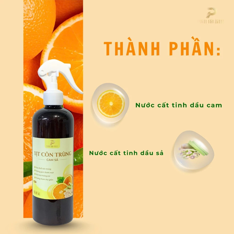 Xịt côn trùng cam sả 500ml - GD