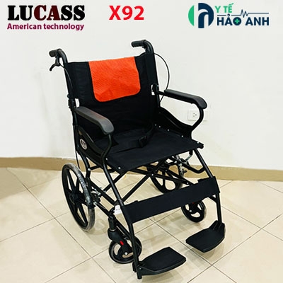 Xe lăn du lịch bánh đúc 16inch Lucass X92