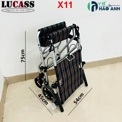 Xe lăn du lịch bánh đúc nhỏ Lucass X11