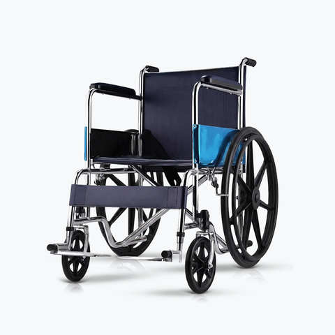 Xe lăn tiêu chuẩn Lucass X9B Bánh đúc có Phanh hãm Gấp gọn 23cm tiện mang theo