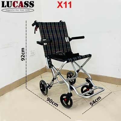 Xe lăn du lịch bánh đúc nhỏ Lucass X11