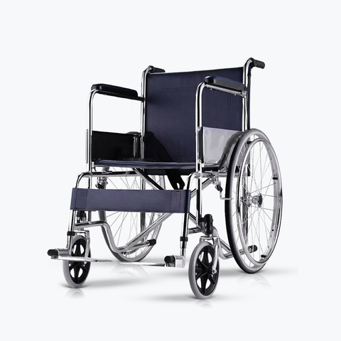 Xe Lăn Lucass X9 Khung Thép Tiêu Chuẩn, Gấp gọn thông minh, Đệm da simili chống nước, Chịu lực 100kg