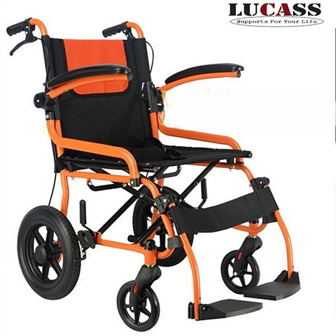 Xe lăn gấp gọn xách tay bánh đúc 12inch Lucass X61S