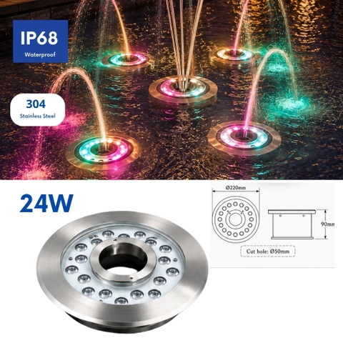 Đèn Âm Nước Bánh Xe LXL-UW05-24W