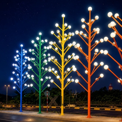Cột Đèn Cây Quả Cầu LXL Lighting