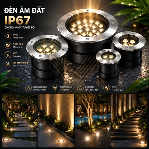 Đèn Âm Đất LXL-UG03-18W