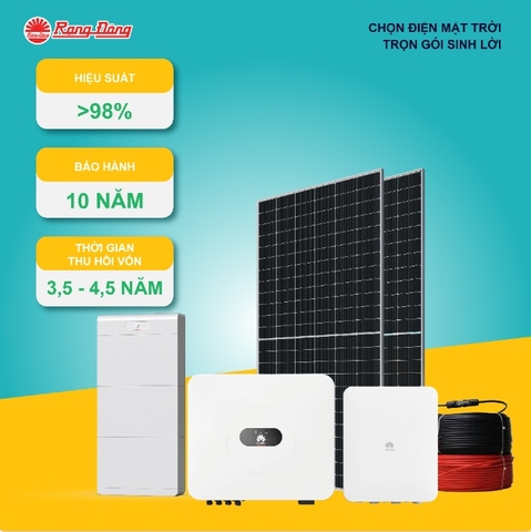 Hệ thống Hybrid 1 pha 5 kWp-H