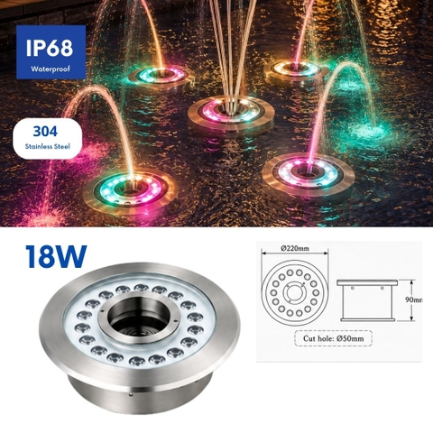 Đèn Âm Nước Bánh Xe LXL-UW05-18W