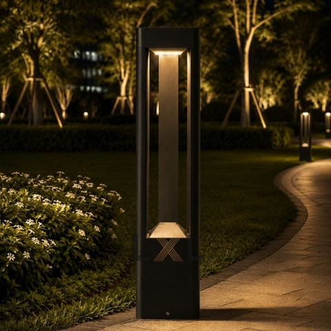 Đèn Bollard Thân Tam Giác Bo Cong  LL05