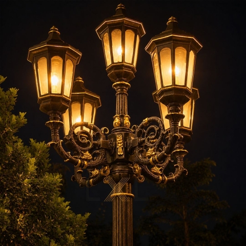 Cột Đèn Cảnh Quan 5 Đầu LXL Versailles