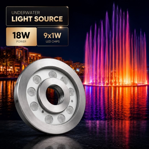 Đèn Âm Nước Bánh Xe LXL-FT0902C 18W