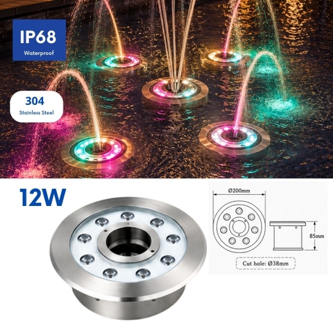 Đèn Âm Nước Bánh Xe LXL-UW05-12W