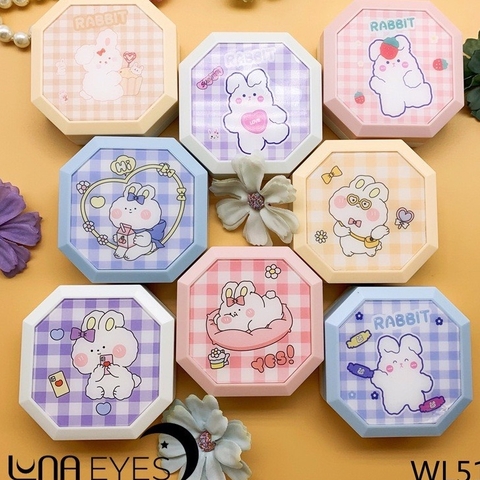 Khay gương Caro hộp vuông cute kèm dụng cụ đeo lens