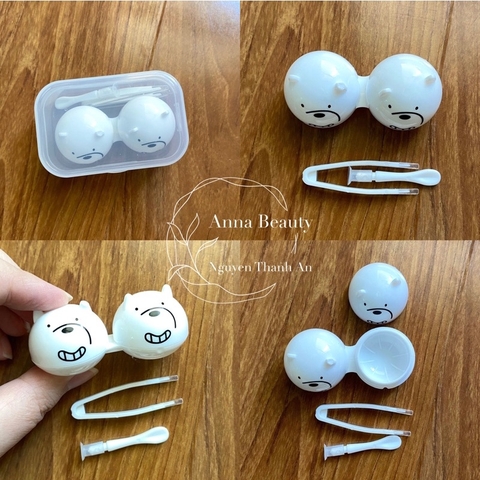 Khay mini thú đựng lens kèm dụng cụ đeo