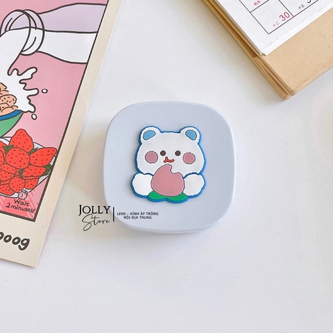 Khay gương vuông hoạt hình LUNA EYES kèm dụng cụ đeo