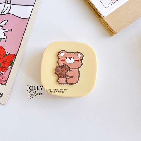Khay gương vuông hoạt hình LUNA EYES kèm dụng cụ đeo