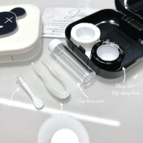 Khay gương gấu LUNA EYES kèm dụng cụ đeo