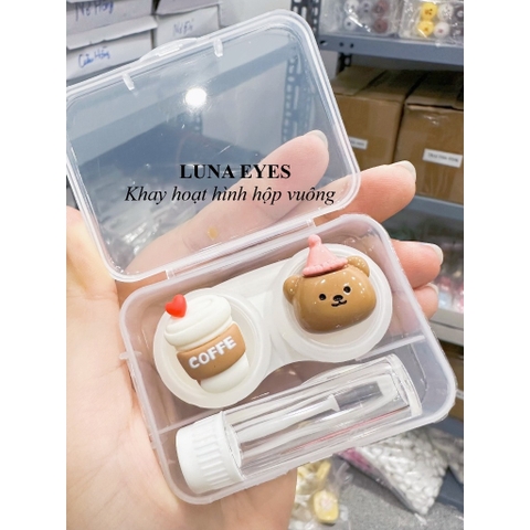 Khay gắn thú hộp vuông kèm dụng cụ đeo lens JOLLY