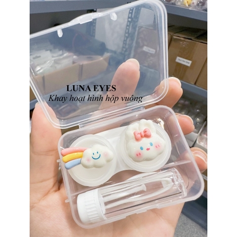 Khay gắn thú hộp vuông kèm dụng cụ đeo lens JOLLY