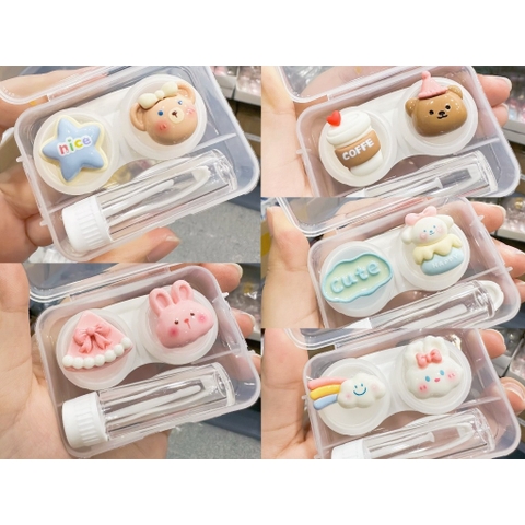 Khay gắn thú hộp vuông kèm dụng cụ đeo lens JOLLY