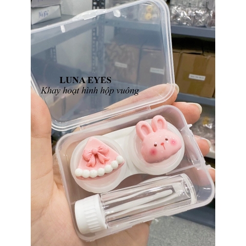 Khay gắn thú hộp vuông kèm dụng cụ đeo lens JOLLY