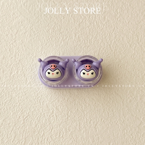 Khay đựng lens gắn thú JOLLY cute kèm dụng cụ đeo
