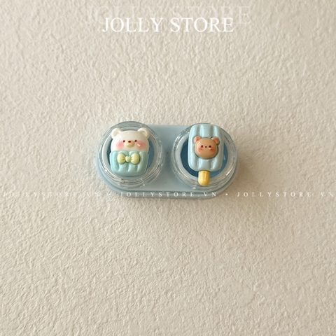 Khay đụng lens dễ thương JOLLY kèm dụng cụ đeo lens