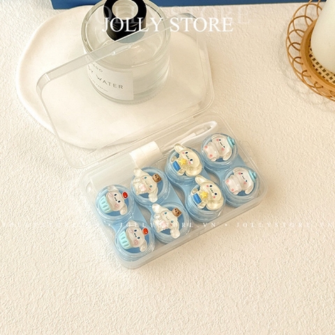 Khay đựng 4 đôi lens gắn thú trong suốt